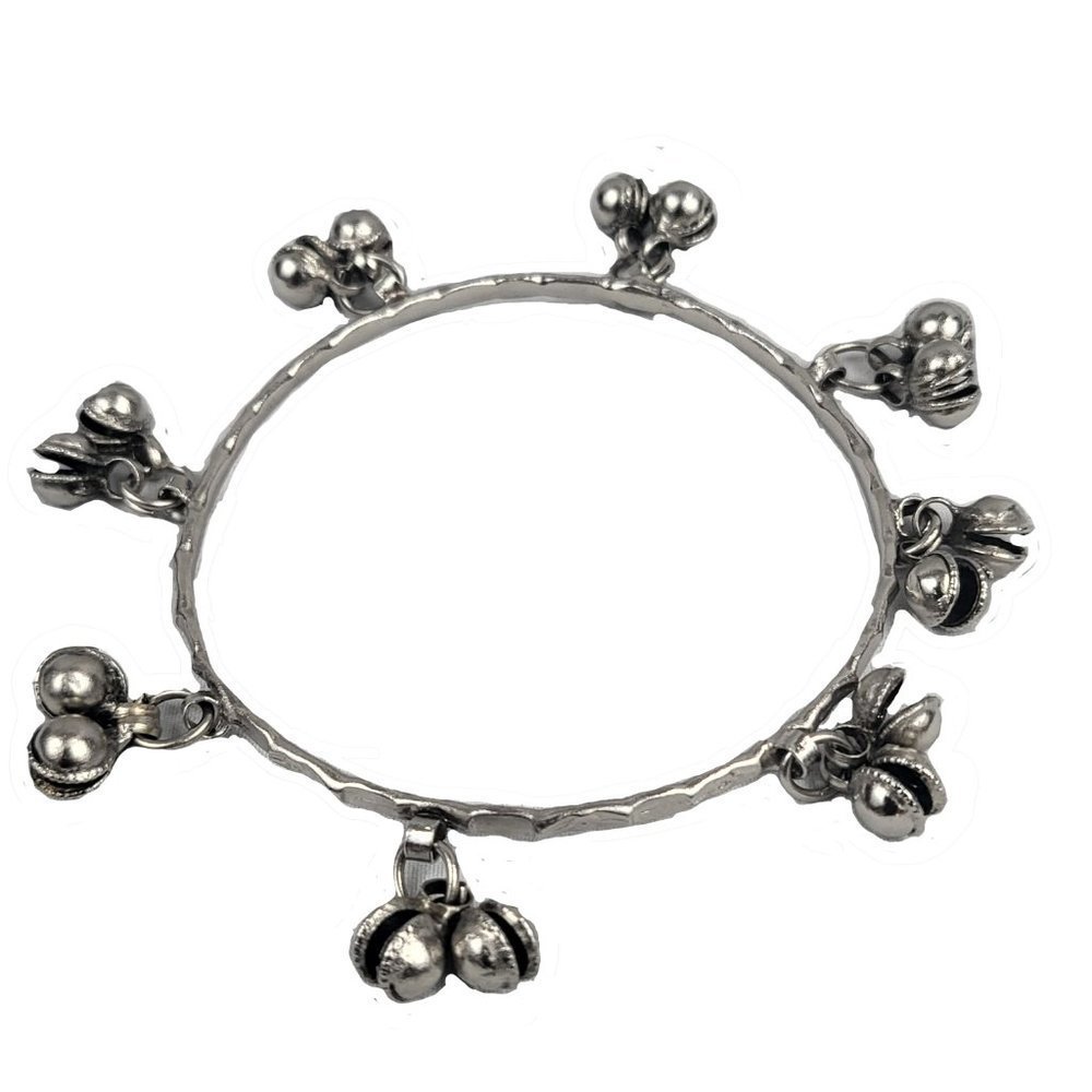 Sterling Silver Vintage Bangle Bracelet - Picture 2 of 3